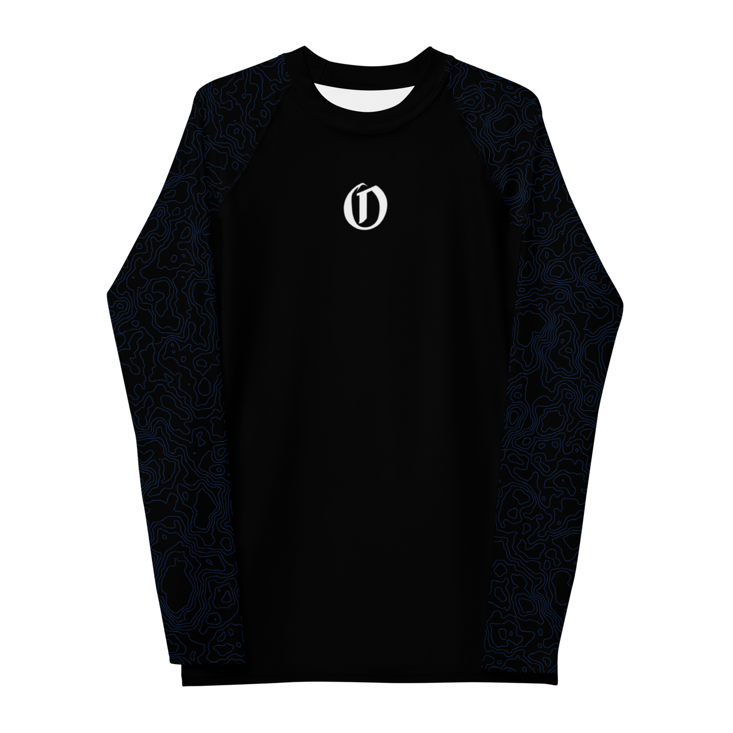 Men's Blue Terrain Rash Guard