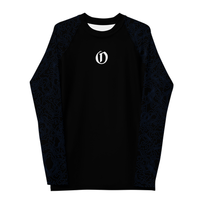 Men's Blue Terrain Rash Guard