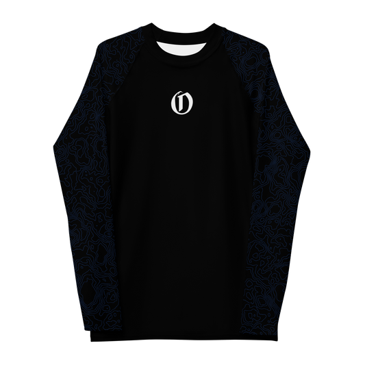 Men's Blue Terrain Rash Guard