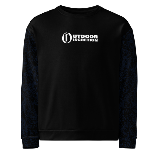 Unisex Blue terrain Sweatshirt