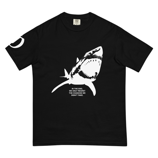 Shark heavyweight shirt Front & Sleeve Print