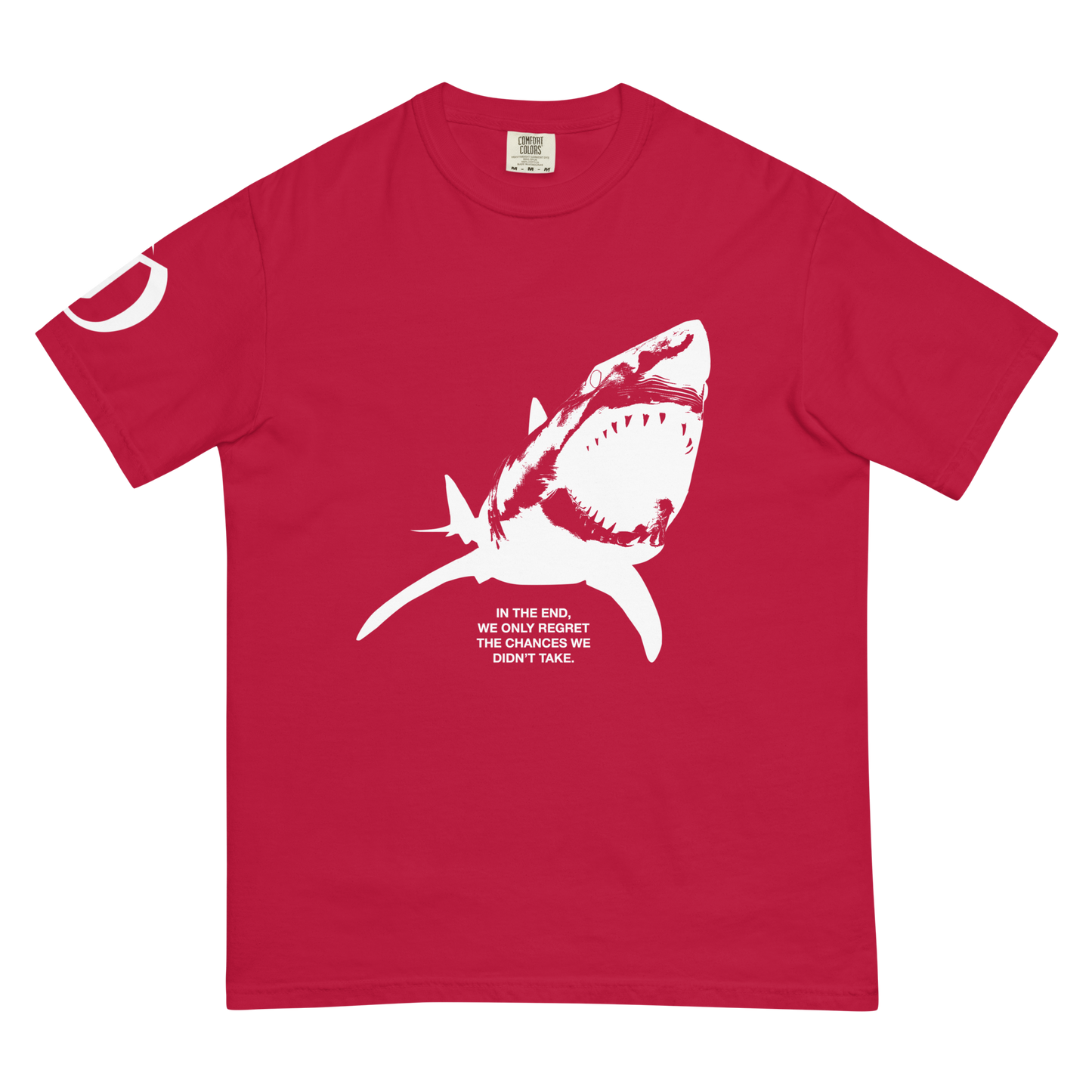 Shark heavyweight shirt Front & Sleeve Print